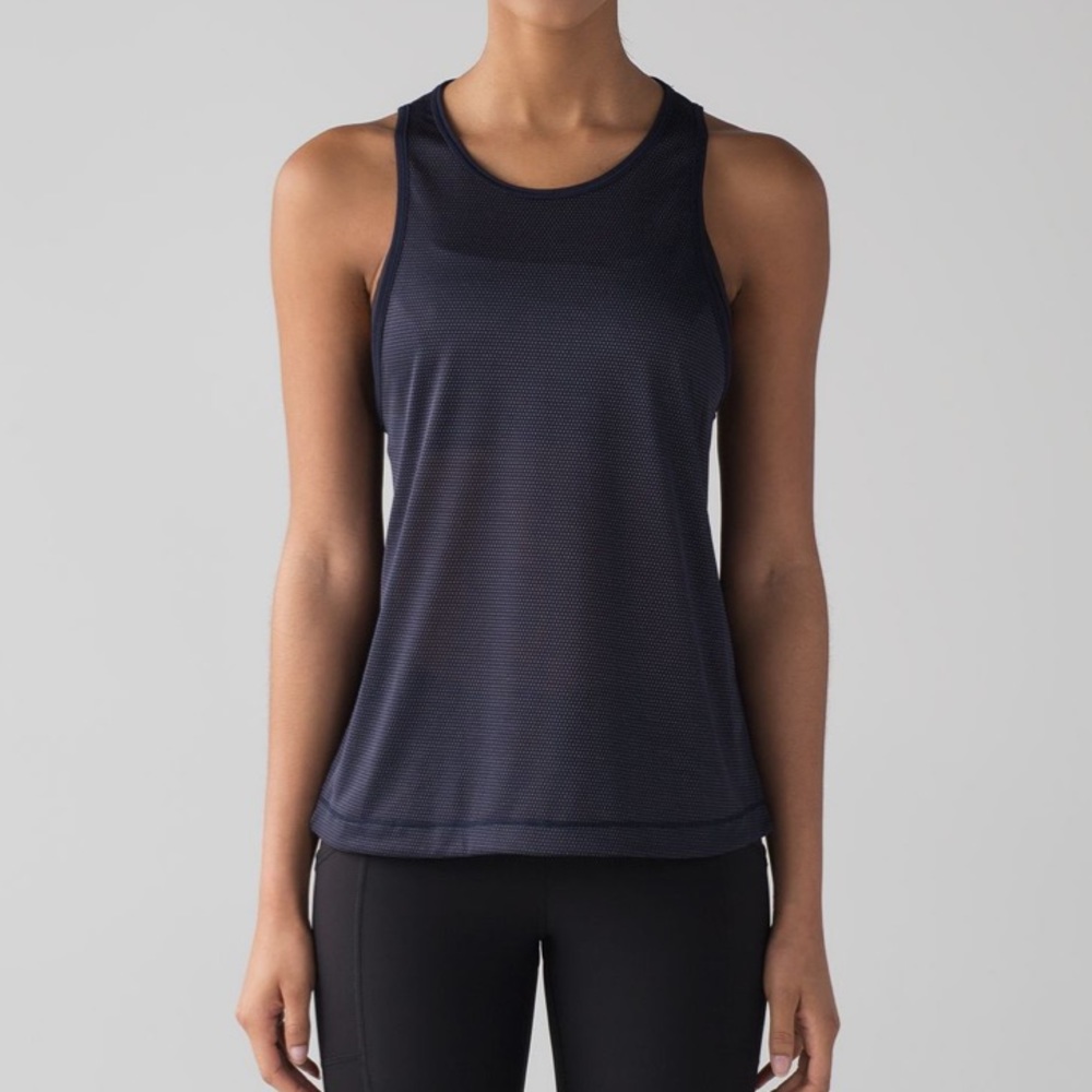 Lululemon Squad Goals Tank Mesh- Midnight Navy